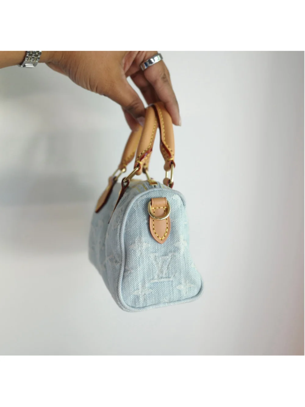 Louis Vuitton Sky Denim Nano Speedy